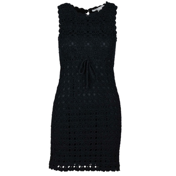 Diane Von Furstenberg Dresses & Skirts - Diane Von Furstenberg black crochet dress